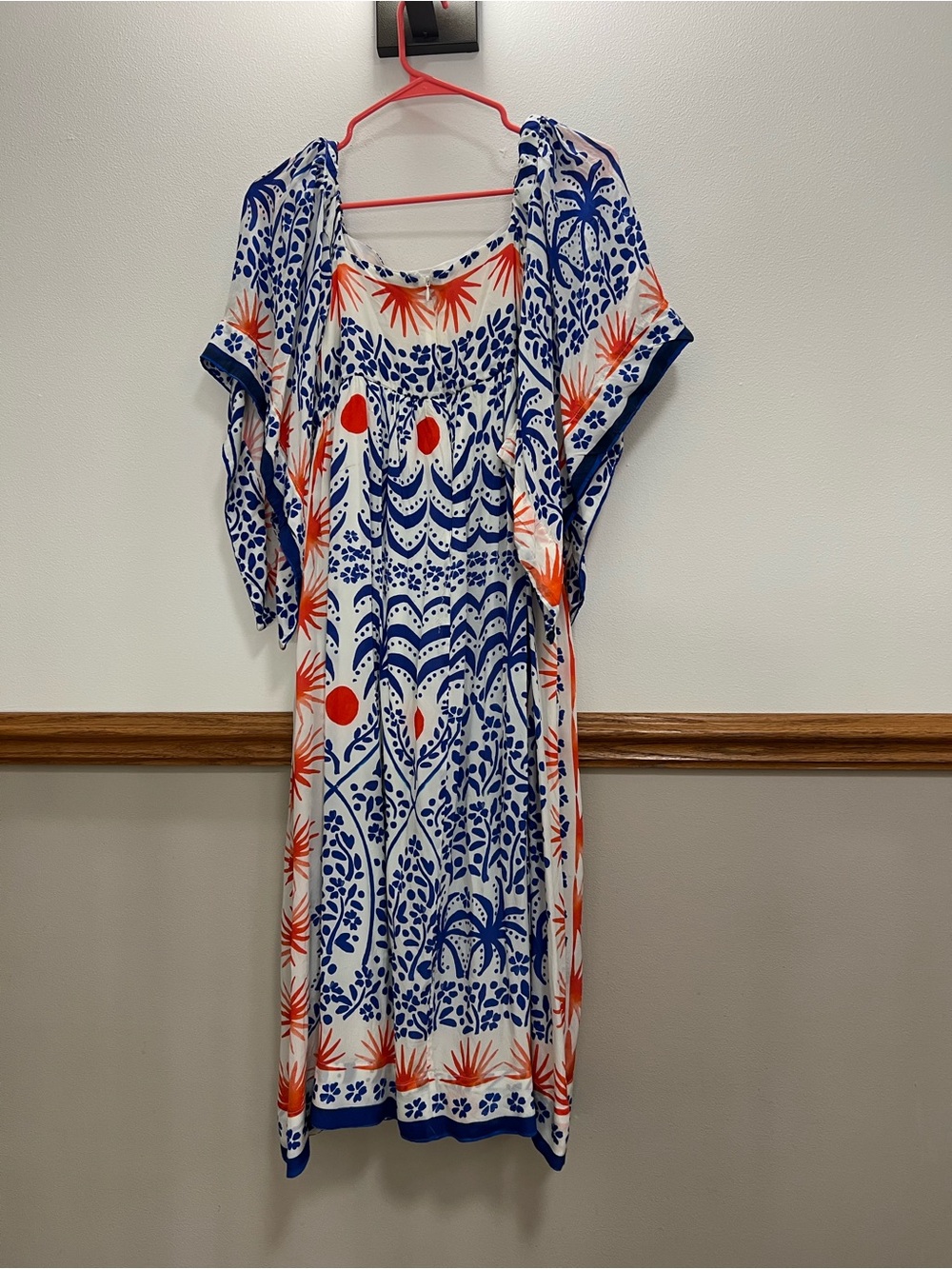 Farm Rio Afternoon Breeze Kaftan Midi Dress size medium RARE Retails $280 - Picture 5 of 8